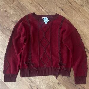 Frye & Co cotton blend crewneck sweater, NWT, size XL